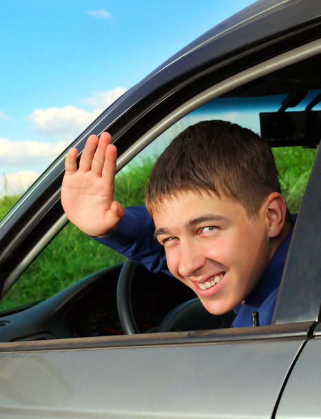 Adolescent dans la voiture
 - Photo, image