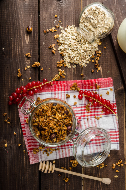 Domestic granola, eat clean - Фото, изображение