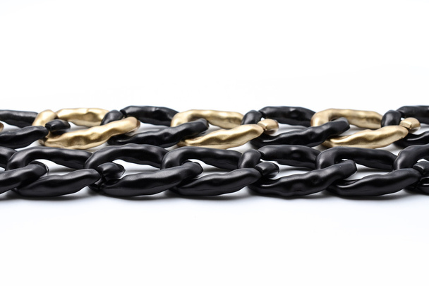 thick chain isolated on white - Photo, Image