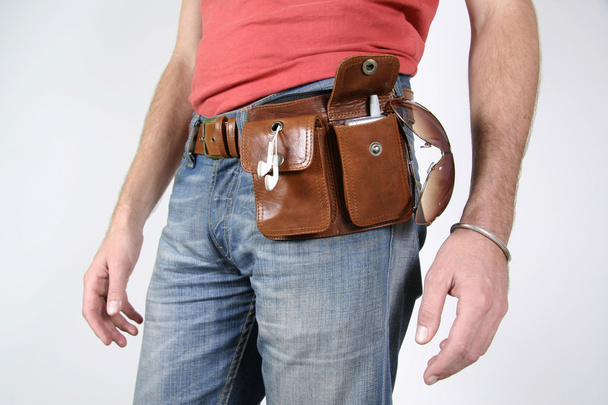 Series: male belt bags pouches - Foto, afbeelding
