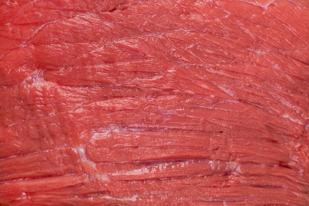 macro shot of fibers fresh meat - Фото, изображение