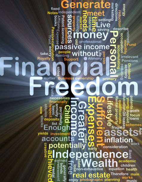 Fondo de libertad financiera concepto brillante
 - Foto, Imagen