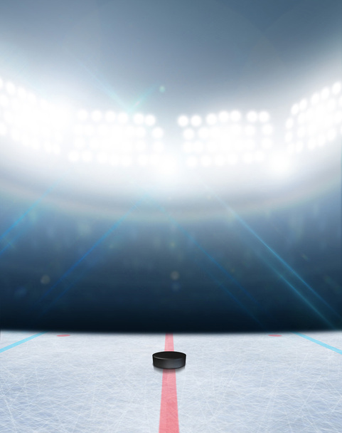 Stade de patinoire de hockey sur glace
 - Photo, image