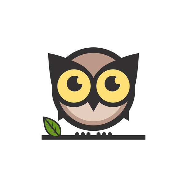 フクロウのロゴのテンプレート - ベクター画像
