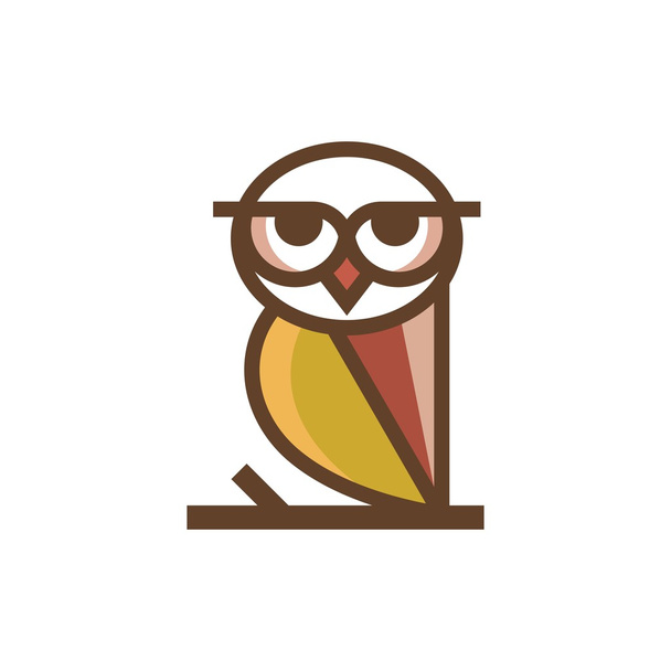 フクロウのロゴのテンプレート - ベクター画像
