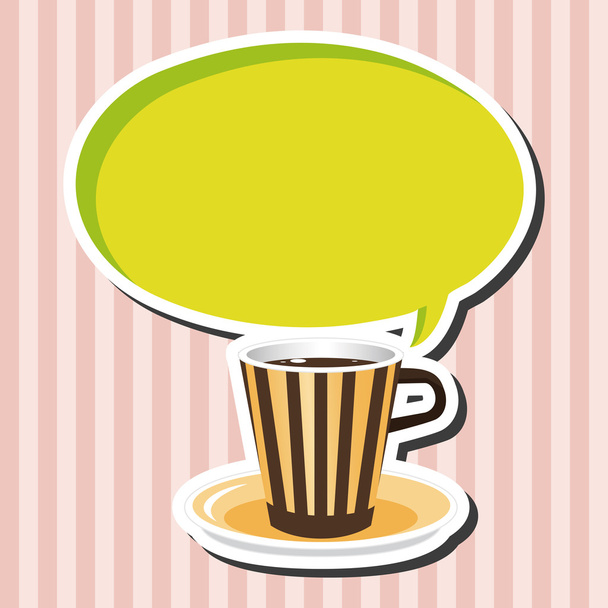Coffee theme elements - Vektor, obrázek
