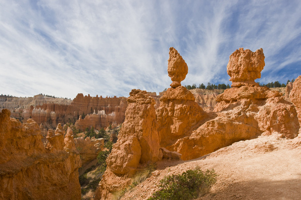 prachtige rotsformatie in bryce canyon. - Foto, afbeelding