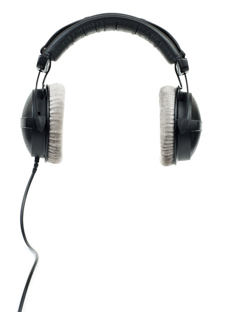 Black_headphones - Foto, afbeelding