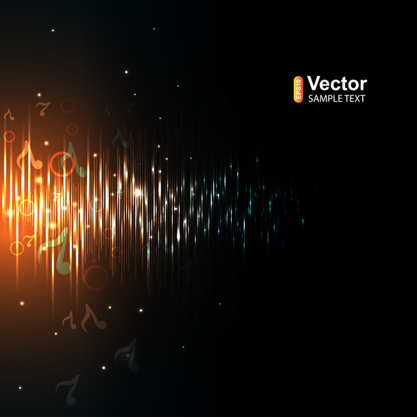 Ecualizador de música abstracta
 - Vector, Imagen