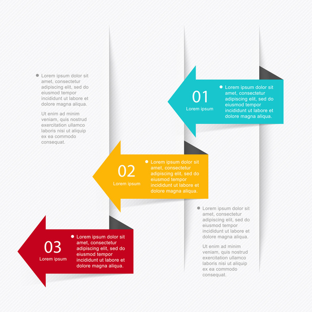 colorful infographics for business presentations - Vetor, Imagem