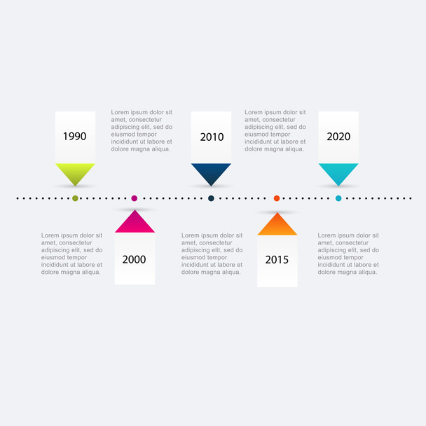 colorful infographics for business presentation - Вектор,изображение