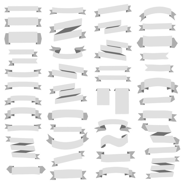 banners and ribbons Set - Vector, afbeelding