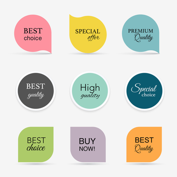 premium seals and stickers - Vector, Image