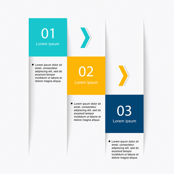 colorful infographics for business presentations - Vector, imagen