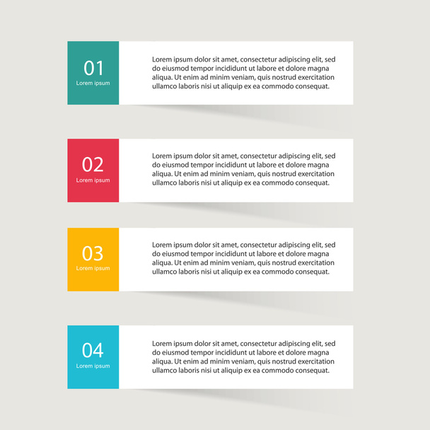 colorful infographics for business presentations - Vektör, Görsel