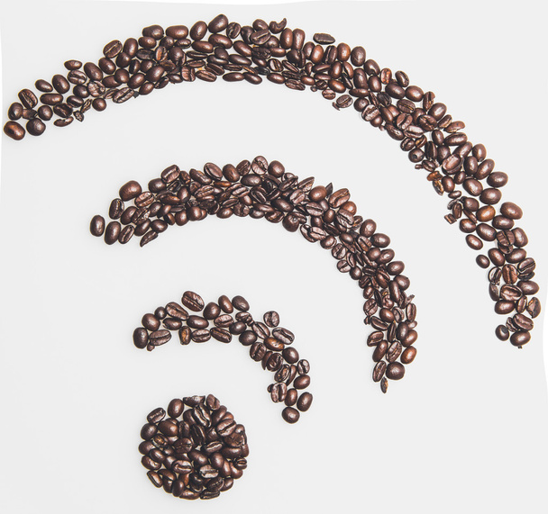Coffee wifi symbol - Φωτογραφία, εικόνα