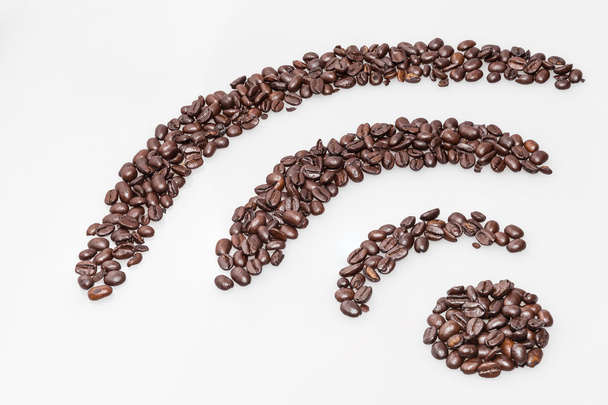 Coffee wifi symbol - Foto, Imagen