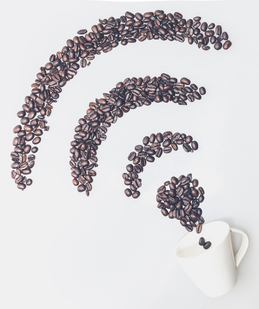 Coffee wifi symbol - Fotografie, Obrázek