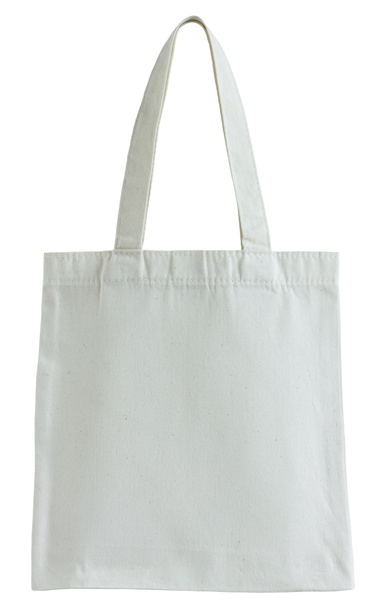 white fabric bag isolated on white  - Photo, Image
