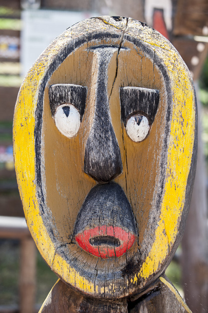 Boyalı Afrika maskesi - Fotoğraf, Görsel