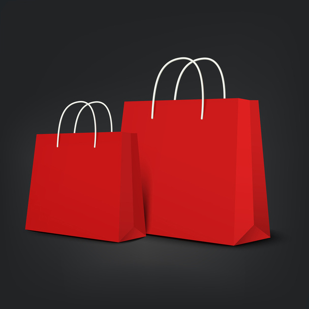 conjunto de sacos de compras laranja
 - Vetor, Imagem