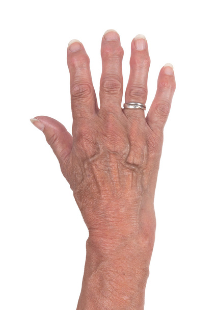 χέρι του μια ηλικιωμένη γυναίκα - Φωτογραφία, εικόνα