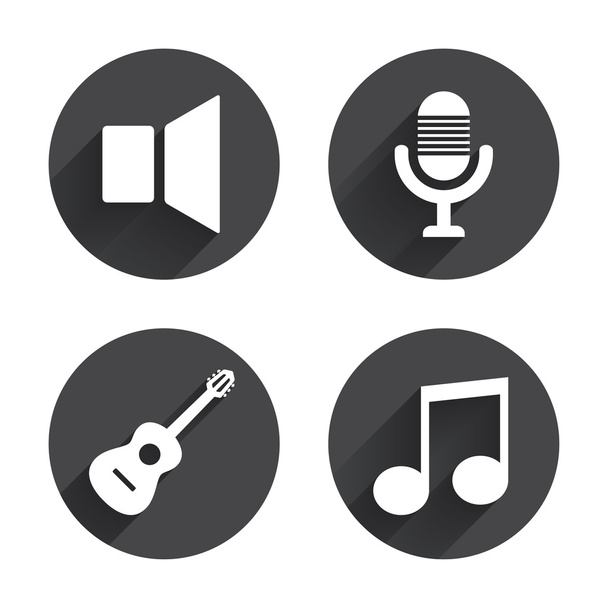 Musical elements, play icon - Vector, afbeelding