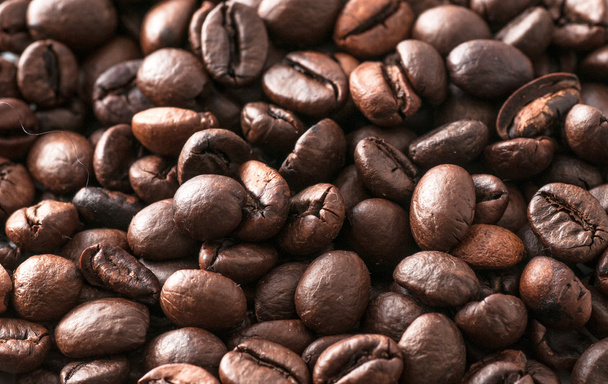 Macro coffee beans roasted - Fotó, kép