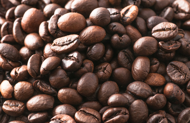 macro coffee beans roasted - Fotó, kép