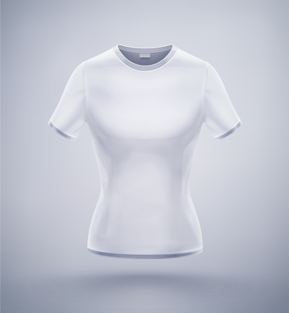 isoliertes Frauen-T-Shirt - Vektor, Bild