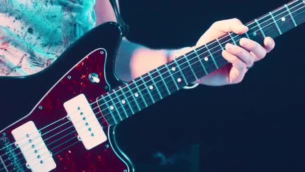συναυλία ροκ κιθαρίστας - Πλάνα, βίντεο
