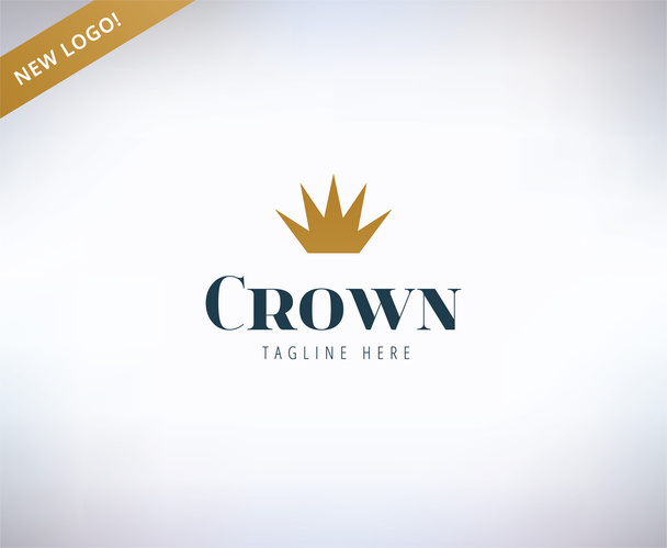 Logo pictogram van de shape van de kroon. Koning, leider, baas en zakelijke symbool. Voorraden ontwerpelementen. - Foto, afbeelding