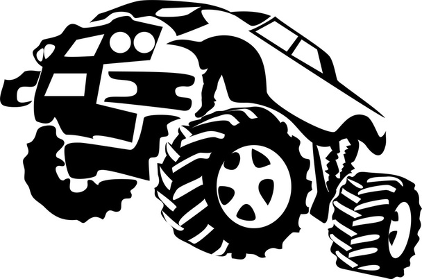 monster truck - Vector, Image