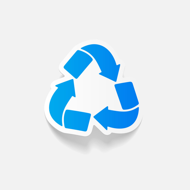 ícone de sinal de reciclagem
 - Vetor, Imagem