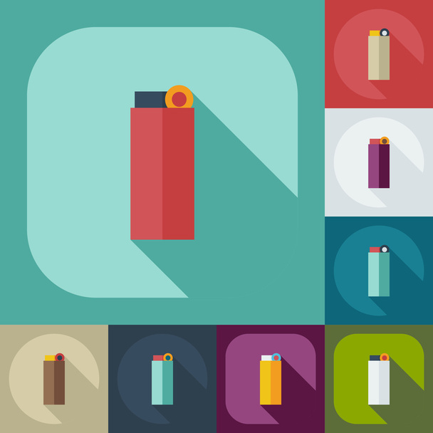 Flat modern design with shadow icons lighter - Vector, imagen