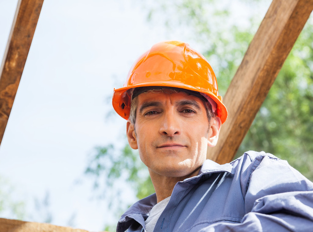 Confident Construction Worker - Фото, зображення