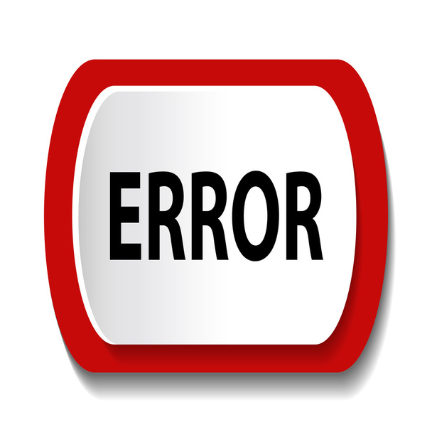 Ícone vetorial com a palavra ERROR
 - Vetor, Imagem