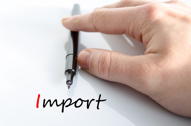 Import szöveg fogalma - Fotó, kép