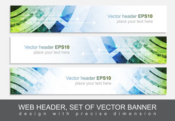 Cabeçalho web ou banner para o seu projeto, ilustração vetorial
 - Vetor, Imagem