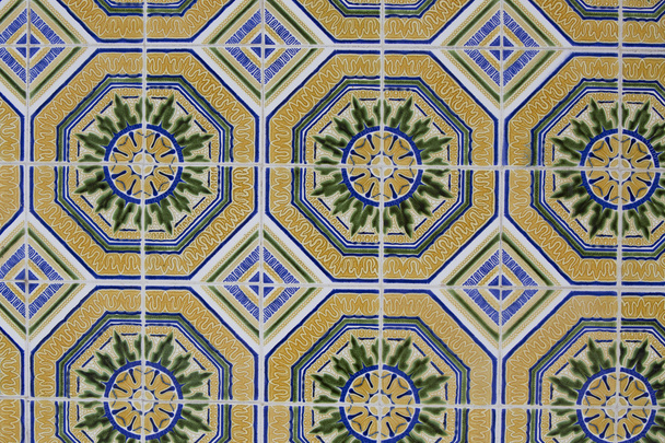Detalhe de alguns azulejos típicos portugueses
 - Foto, Imagem