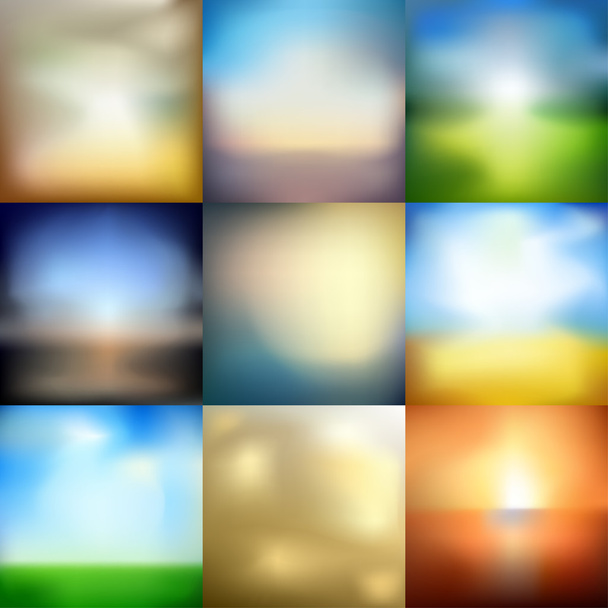 blur set - ベクター画像