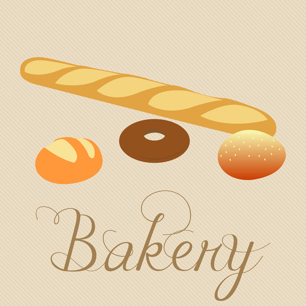 Bakery products - Vektör, Görsel