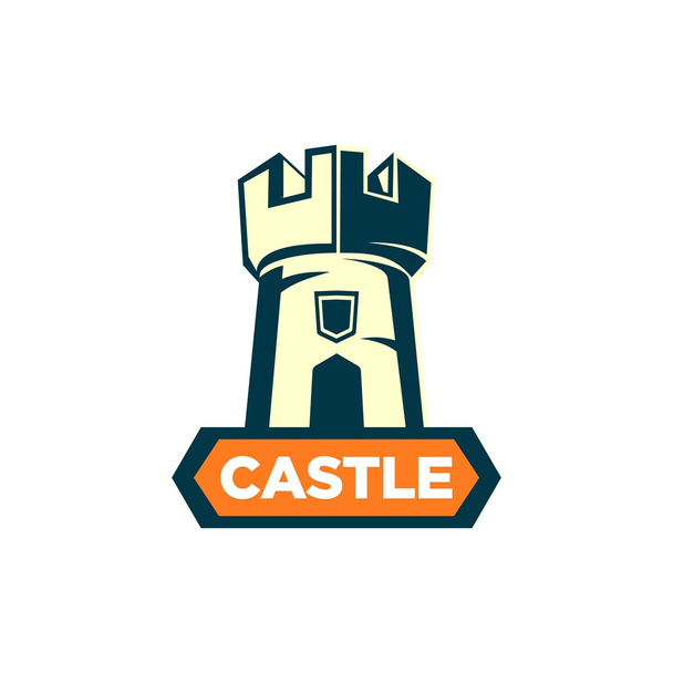 Шаблон логотип замок
 - Вектор, зображення