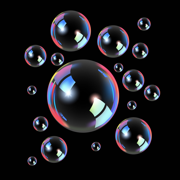 Soap bubbles - Vector, Imagen