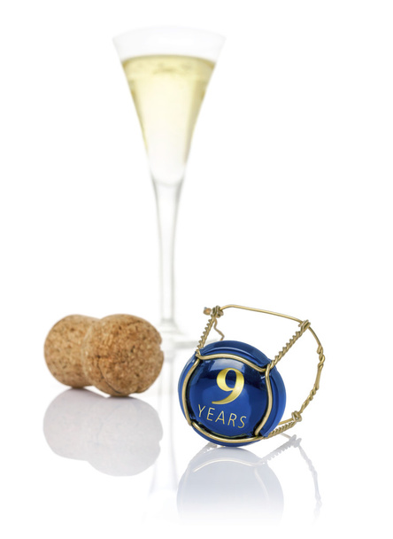 Šampaňské čepice s nápisem 9 let - Fotografie, Obrázek