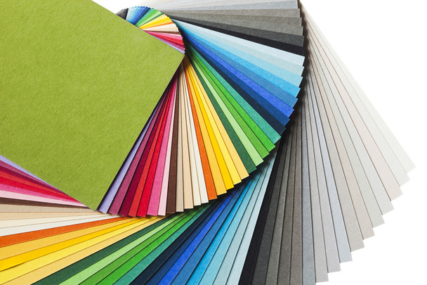 Tableau des couleurs avec palette de papier arc-en-ciel
 - Photo, image