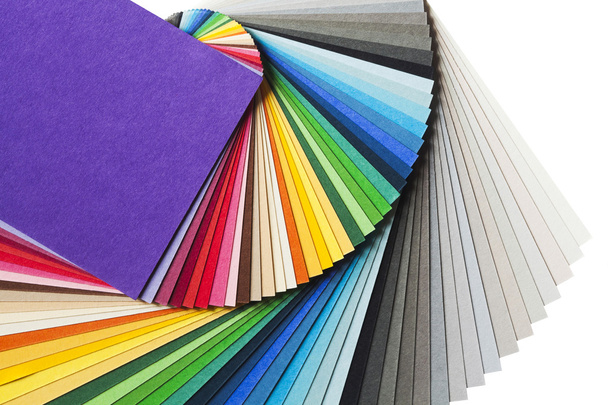 Renk grafik gökkuşağı kağıt paleti - Fotoğraf, Görsel