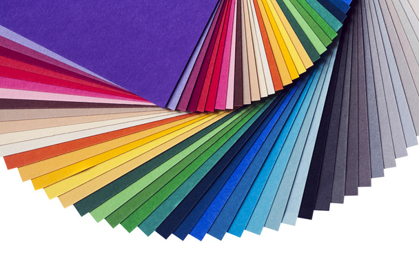 Paleta kolorów z palety papierowe tęczy - Zdjęcie, obraz