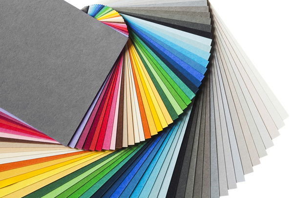 Цветовая диаграмма с палитрой радужной бумаги
 - Фото, изображение