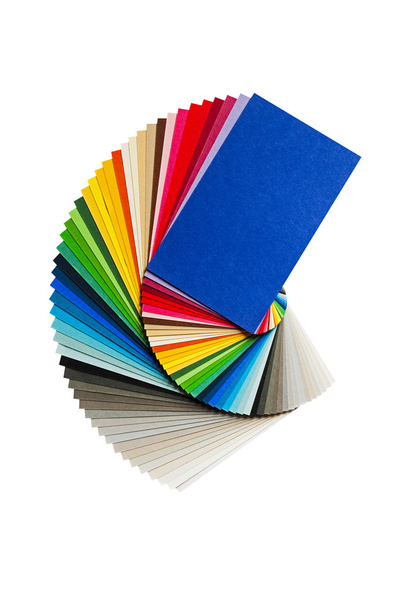 Barevné schéma s rainbow papírové palety - Fotografie, Obrázek